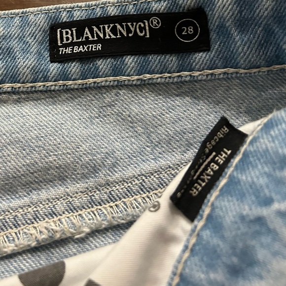 Blank NYC Women’s Baxter Color-Block Straight Leg Jeans Size 28 Style 70RK3038 - Picture 10 of 10